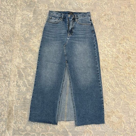 Aqua long denim skirt - Picture 1 of 3